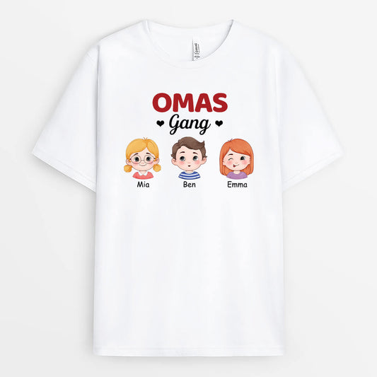 3074AGE1 omas mamas bande  personalisiertes t shirt fur damen