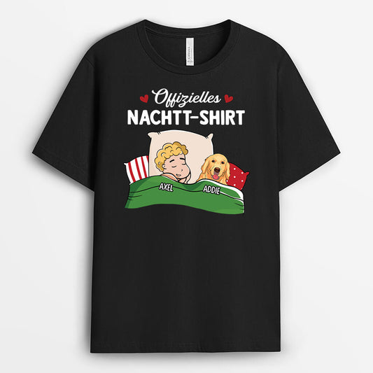 3081AGE2 offizielles nachtt shirt  personalisiertes t shirt fur hundeliebhaber