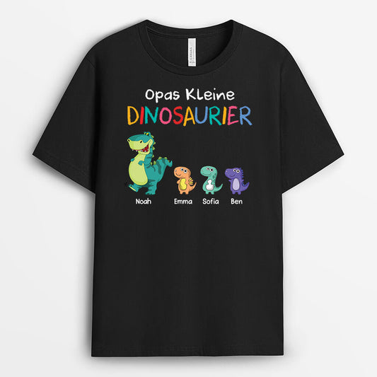 3101AGE1 opas kleine dinosaurier  personalisiertes t shirt fur opas