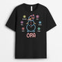 3103AGE1 opas papa schneemann  personalisiertes t shirt fur manner zu weihnachten