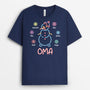 3103AGE2 opas papa schneemann  personalisiertes t shirt fur manner zu weihnachten