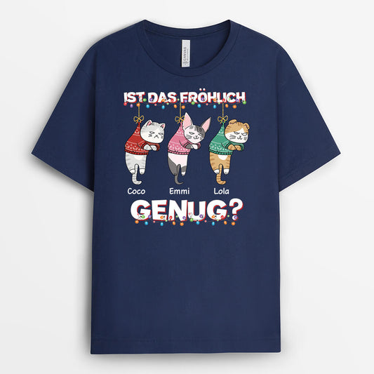 3106AGE2 ist das frohlich genug  personalisiertes t shirt fur weihnachten