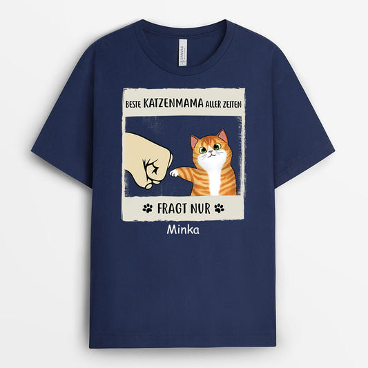 3123AGE2 bester katzenpapa aller zeiten  personalisiertes t shirt fur katzenliebhaber