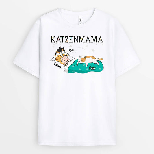 3124AGE1 katzenmama  personalisiertes t shirt fur katzenliebhaber