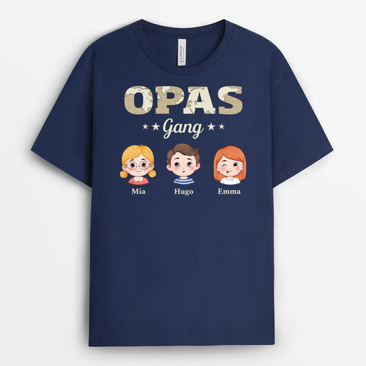 3132AGE2 opas bande  personalisiertes t shirt fur opas