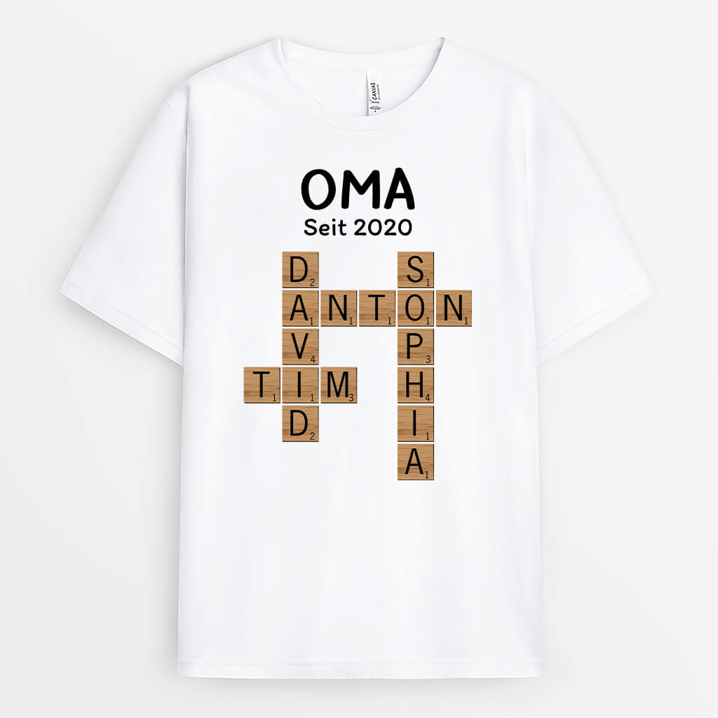 3141AGE1 omas puzzle  personalisiertes t shirt fur omas