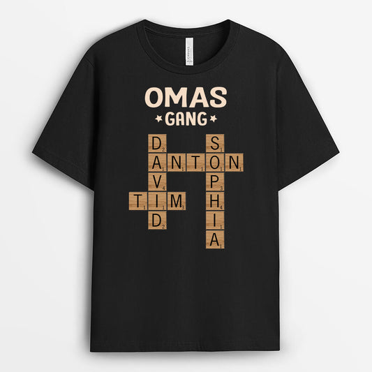 3142AGE1 omas bande puzzle  personalisiertes t shirt fur omas