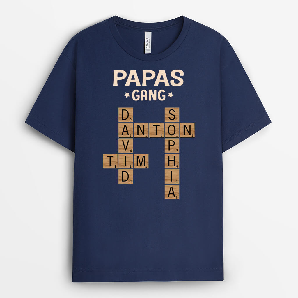 3142AGE2 opas bande puzzle  personalisiertes t shirt fur opas