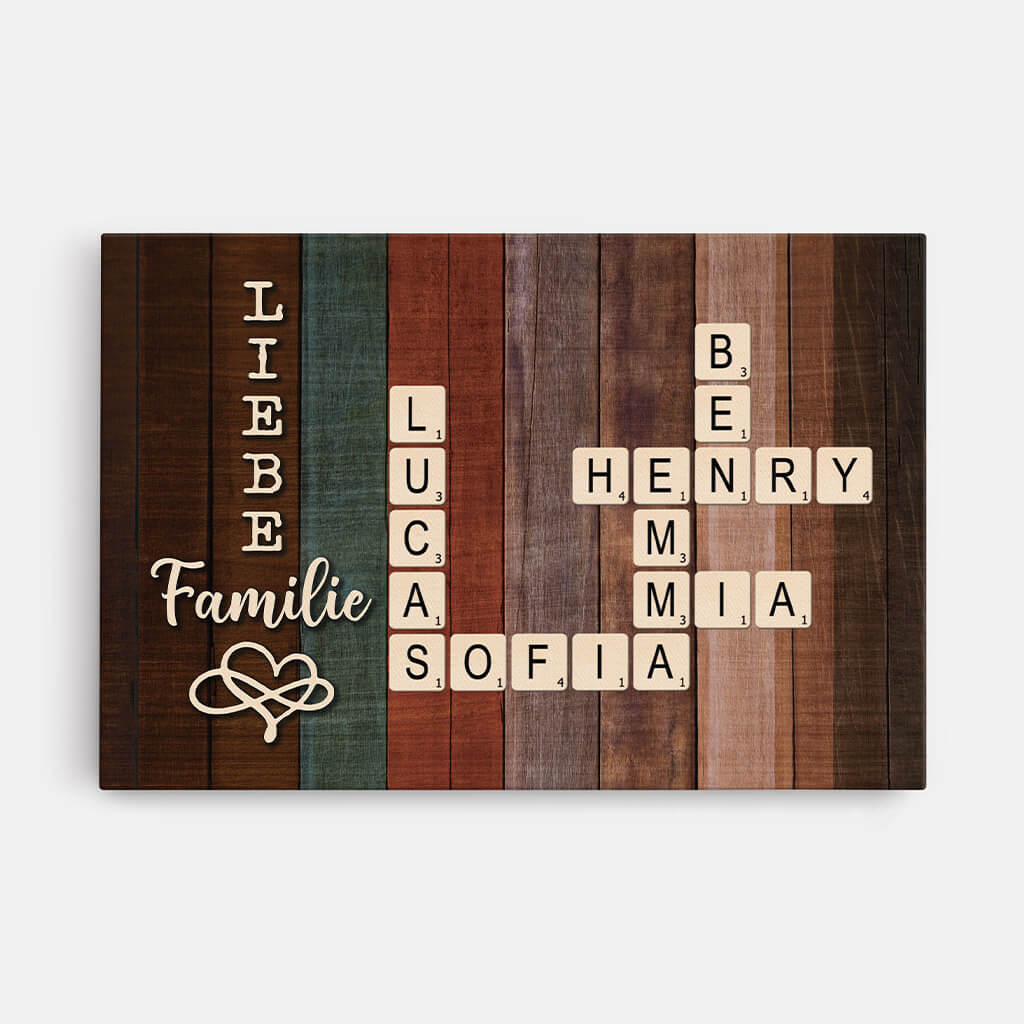 3150CGE1 liebe familie puzzle  personalisierte leinwand fur die familie