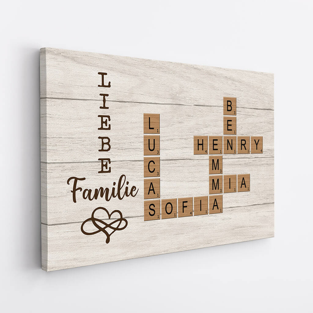 3150CGE2 liebe familie puzzle  personalisierte leinwand fur die familie