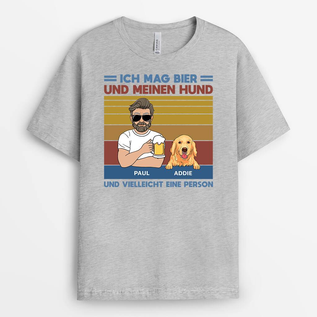 3170AGE1 ich mag bier und meinen hund  personalisiertes t shirt fur hundeliebhaber