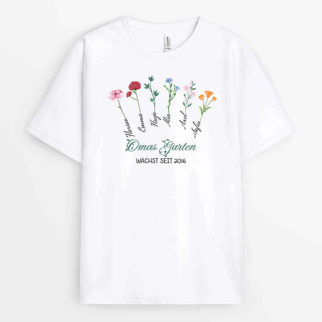 3173AGE1 garten seit  personalisiertes t shirt fur omas