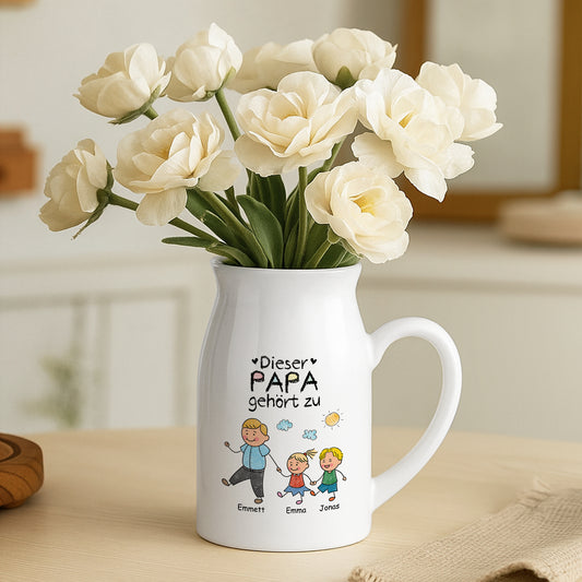 3175OGE2 diese mama gehort zu personalisiertes geschenk  keramik vase mamapapaomaopa buntstifte 3175o8p8a