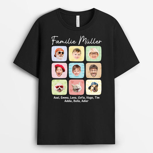 3179AGE1 die familie  personalisiertes t shirt fur die familie