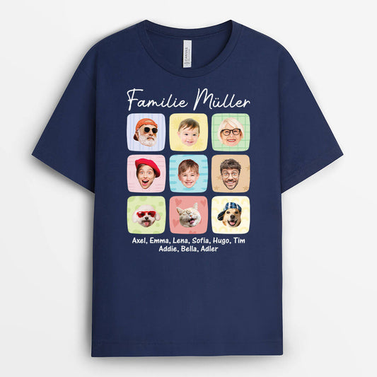 3179AGE2 die familie  personalisiertes t shirt fur die familie