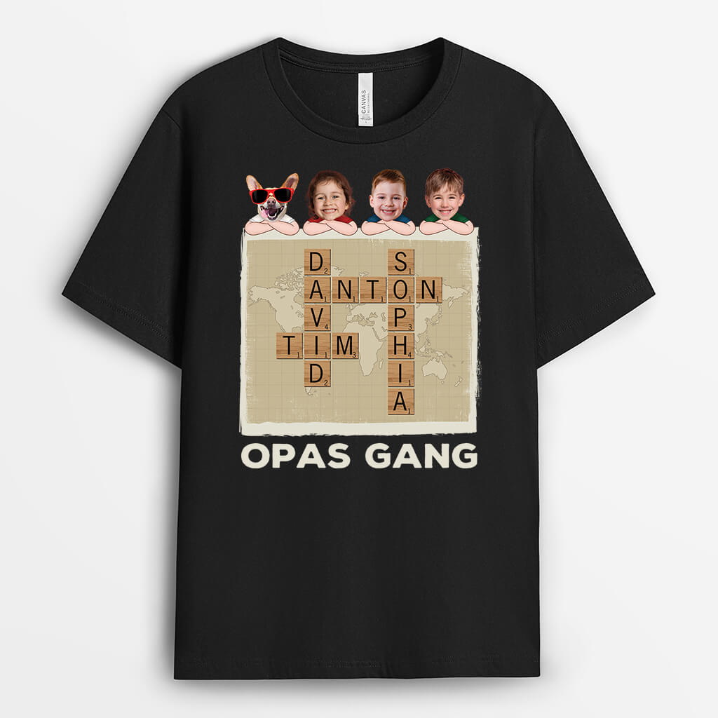 3184AGE1 dieser opa papa gehort zu puzzle  personalisiertes t shirt mit gesicht fur manner