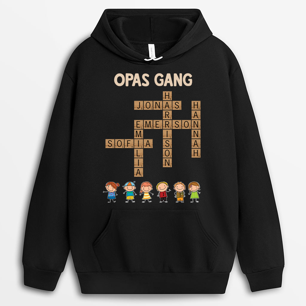 3186AGE1 opas papas bande mit dem kreuzwortratsel personalisiertes t shirt fur manner 3186a3i7b