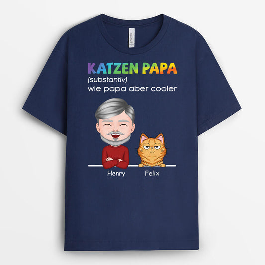 3187AGE2 definition katzenpapa  perrsonalisiertes t shirt fur katzenliebhaber