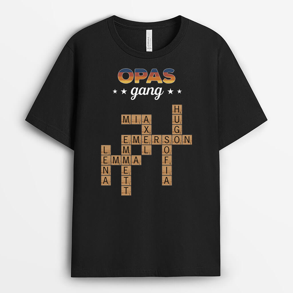 3203AGE1 opas bande puzzle  personalisiertes t shirt fur opas