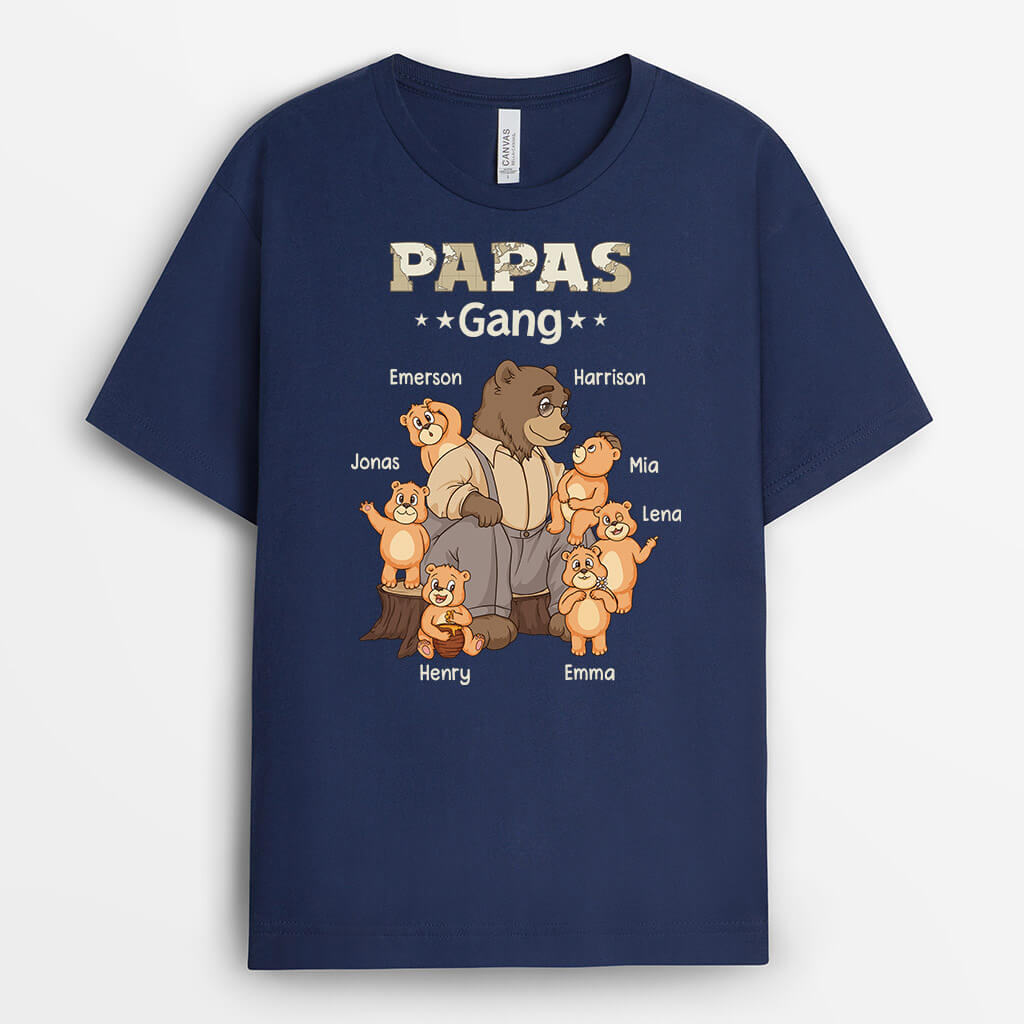 3214AGE2 papas opas bande bar  personalisiertes t shirt fur manner