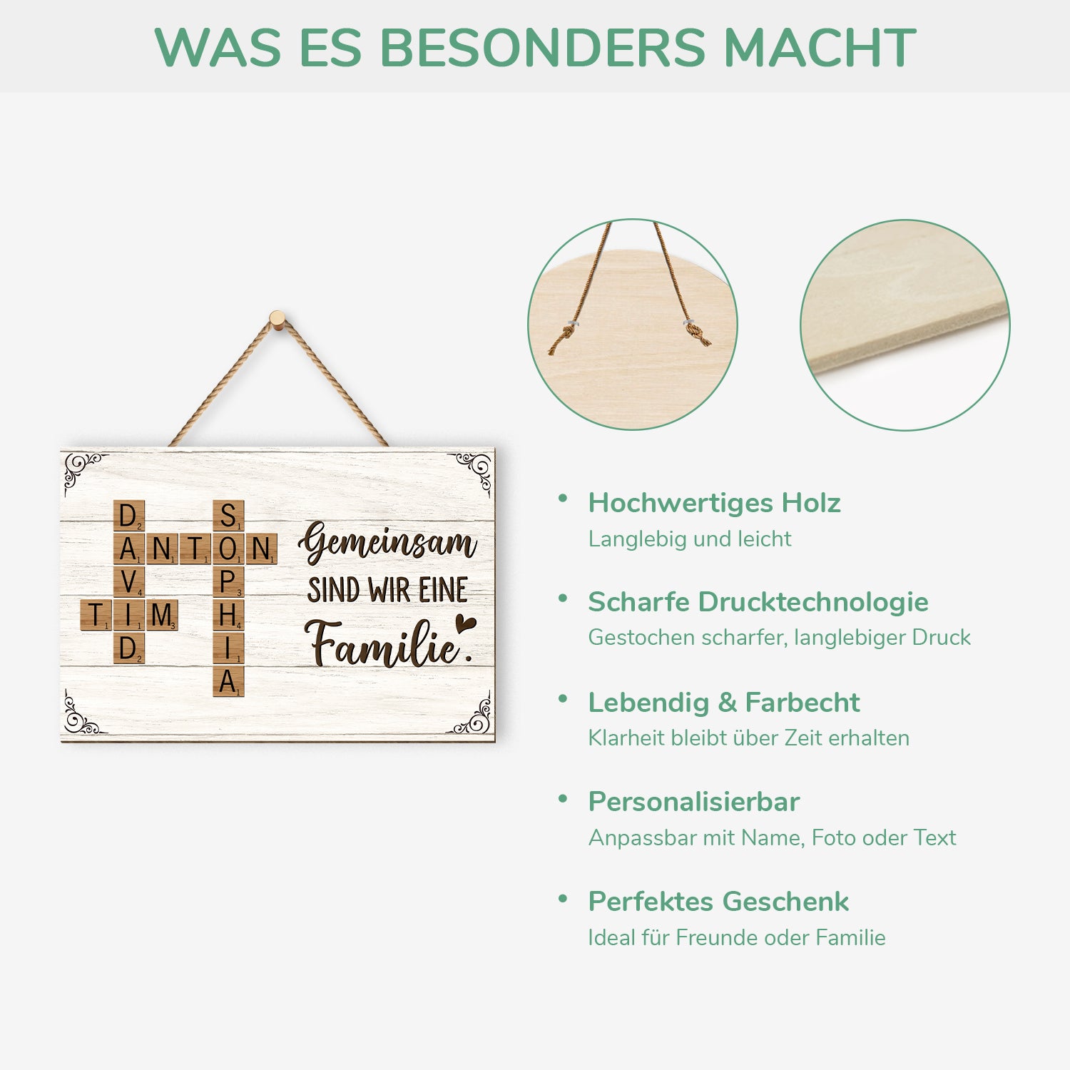 3221QGE4 zusammen sind wir eine familie turschild holz personalisiert_ familie 3221q6f5i