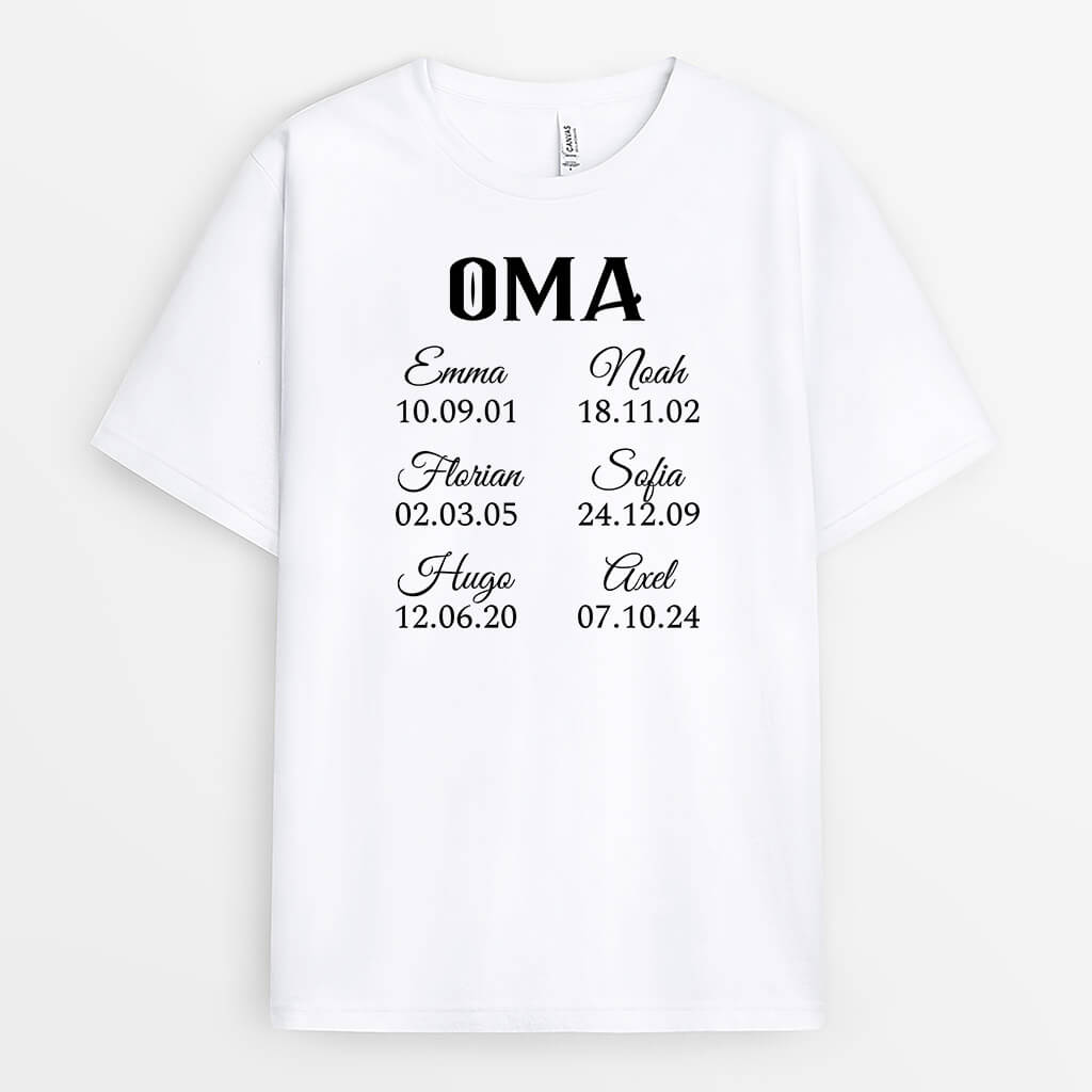 3225AGE1 oma mama  personalisiertes t shirt fur damen