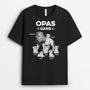 3226AGE1 opas papas bande  personalisiertes weisses t shirt fur manner