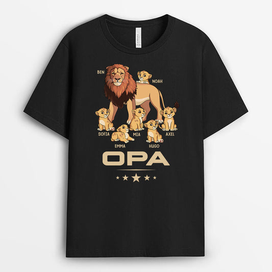 3232AGE1 opas papas bande lowe  personalisiertes t shirt fur manner