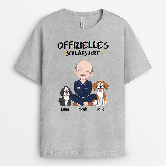 3237AGE2 offizielles schlafshirt  personalisiertes t shirt fur hundeliebhaber