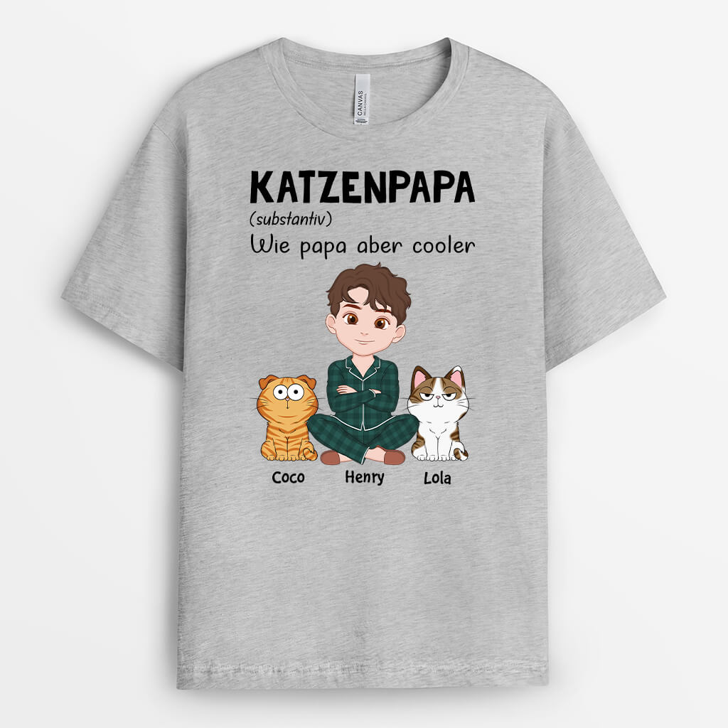 3239AGE1 definition katzenpapa  personalisiertes t shirt fur katzenliebhaber