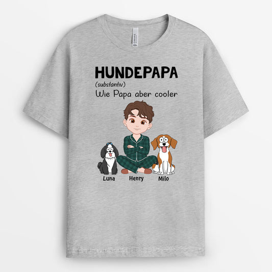 3239AGE2 definition hundepapa  personalisiertes t shirt fur hundeliebhaber