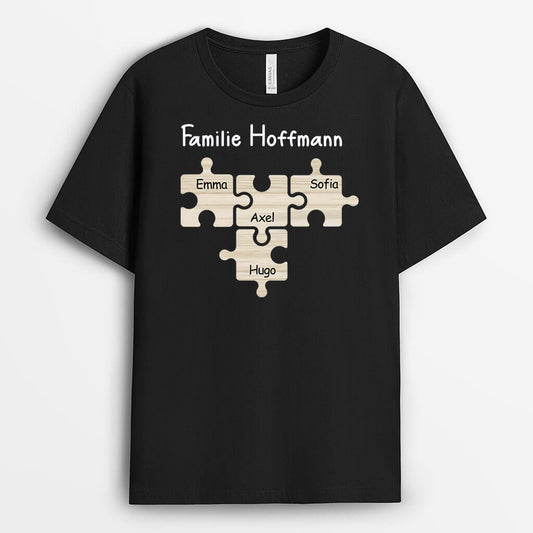 3240AGE1 die familie puzzle  personalisiertes t shirt fur die familie