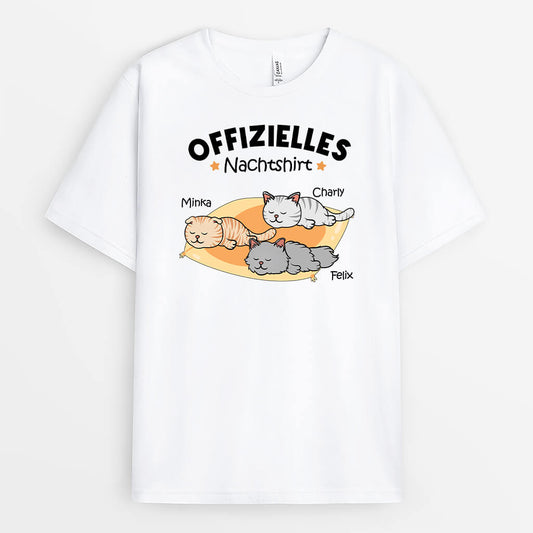 3241AGE1 offizielles nachtshirt  personalisiertes t shirt fur katzenliebhaber