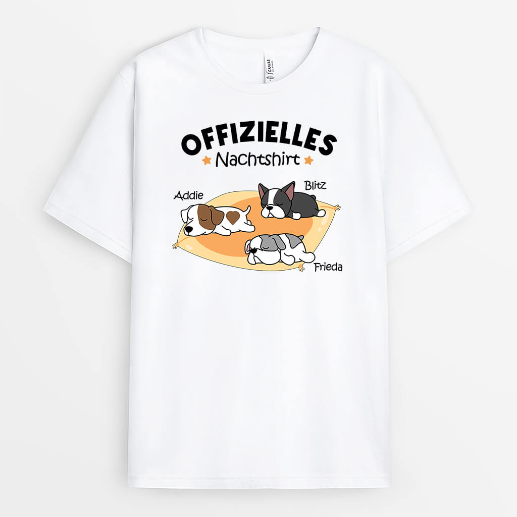 3241AGE2 offizielles nachtshirt  personalisiertes t shirt fur hundeliebhaber