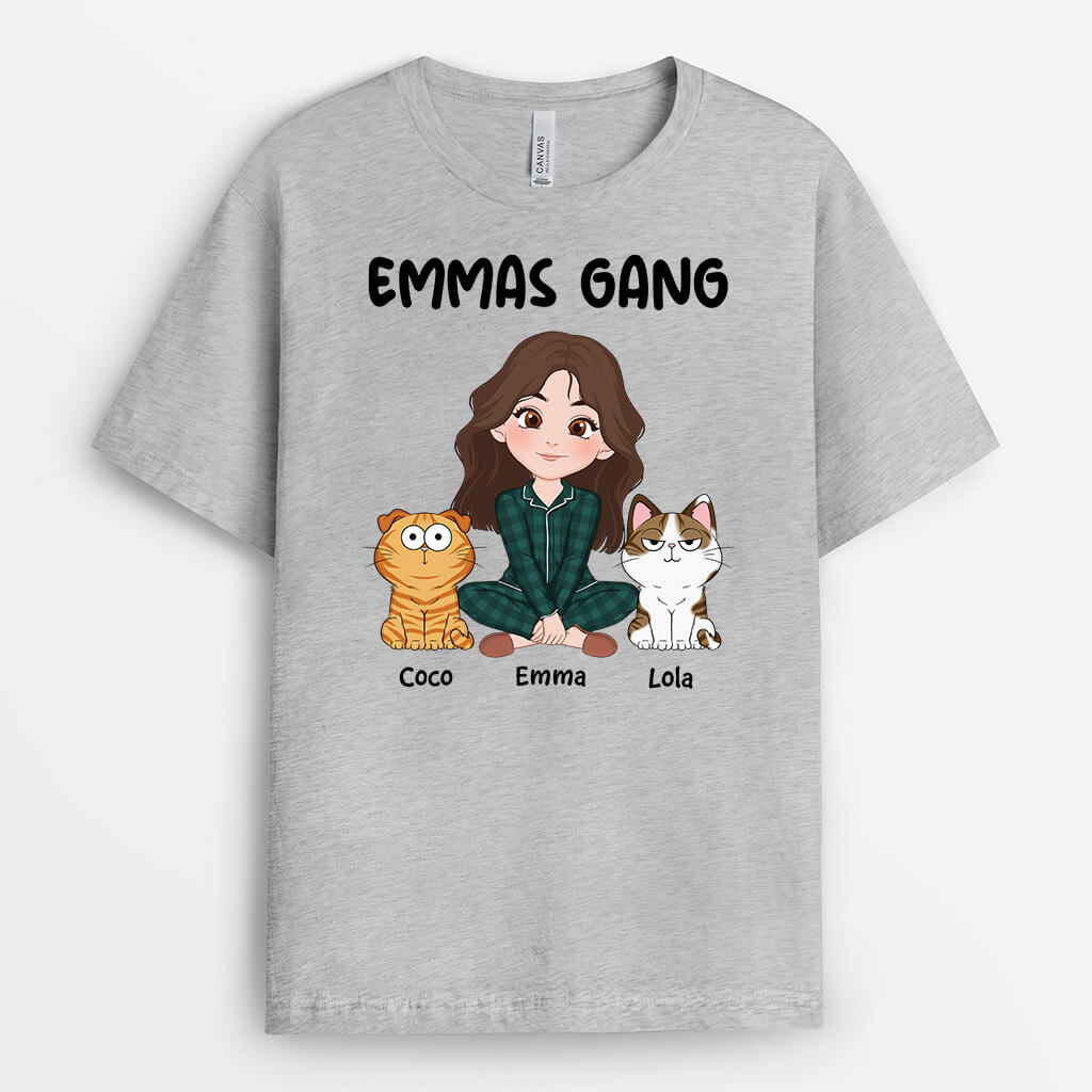 3243AGE2 names gang  personalisiertes t shirt f_r katzeniebhaber