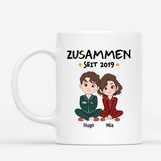 3269MGE1 zusammen seit wachsmalstift  personalisierte tasse fur paare_80748ddd be60 4351 a8b6 3582d2545cb5