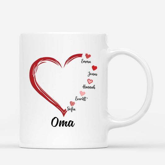 3279MGE1 oma herz  personalisierte tasse fur omas