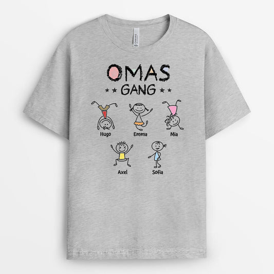 3290AGE2 opas papas bande wachsmalstift  personalisiertes t shirt fur manner