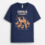 3292AGE1 opas papas bande hirsche  personalisiertes t shirt fur manner