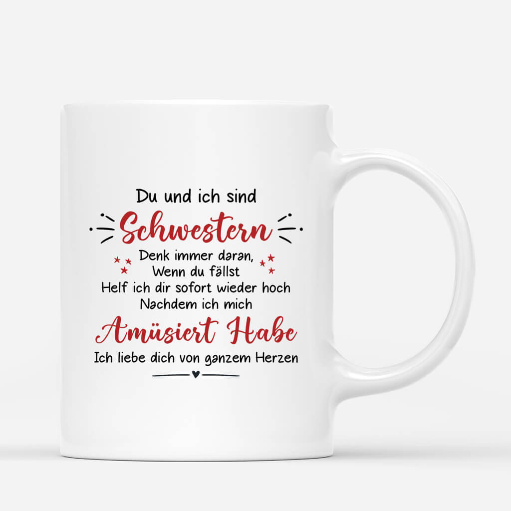 3297MGE3 du und ich sind schwestern  personalisierte tasse fur schwestern