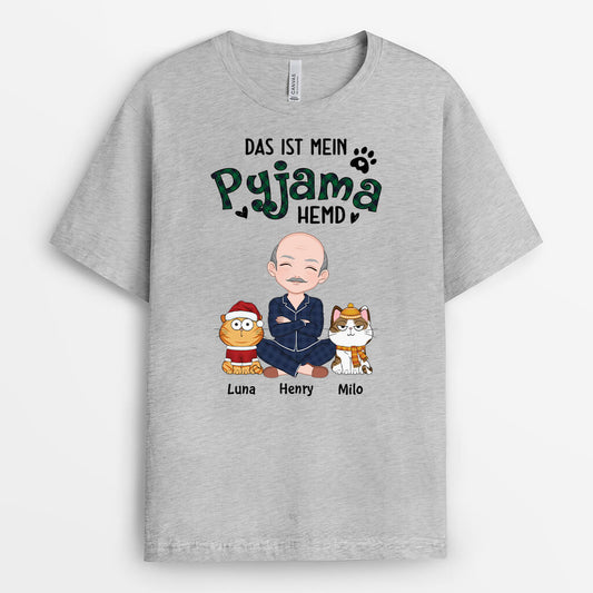 3304AGE2 das ist mein pyjama hemd  personalisiertes t shirt fur katzenliebhaber