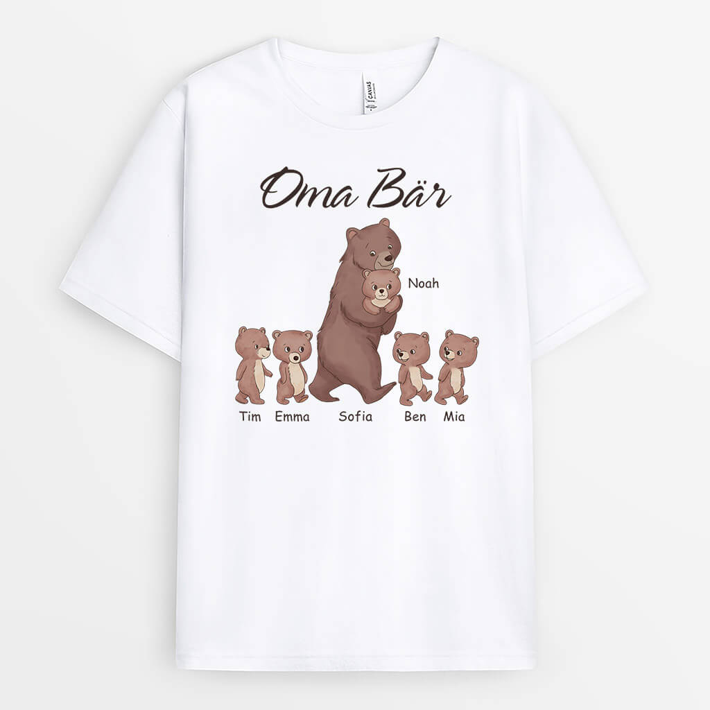 3325AGE1 mama oma bar  weisses t shirt fur frauen personalisiert