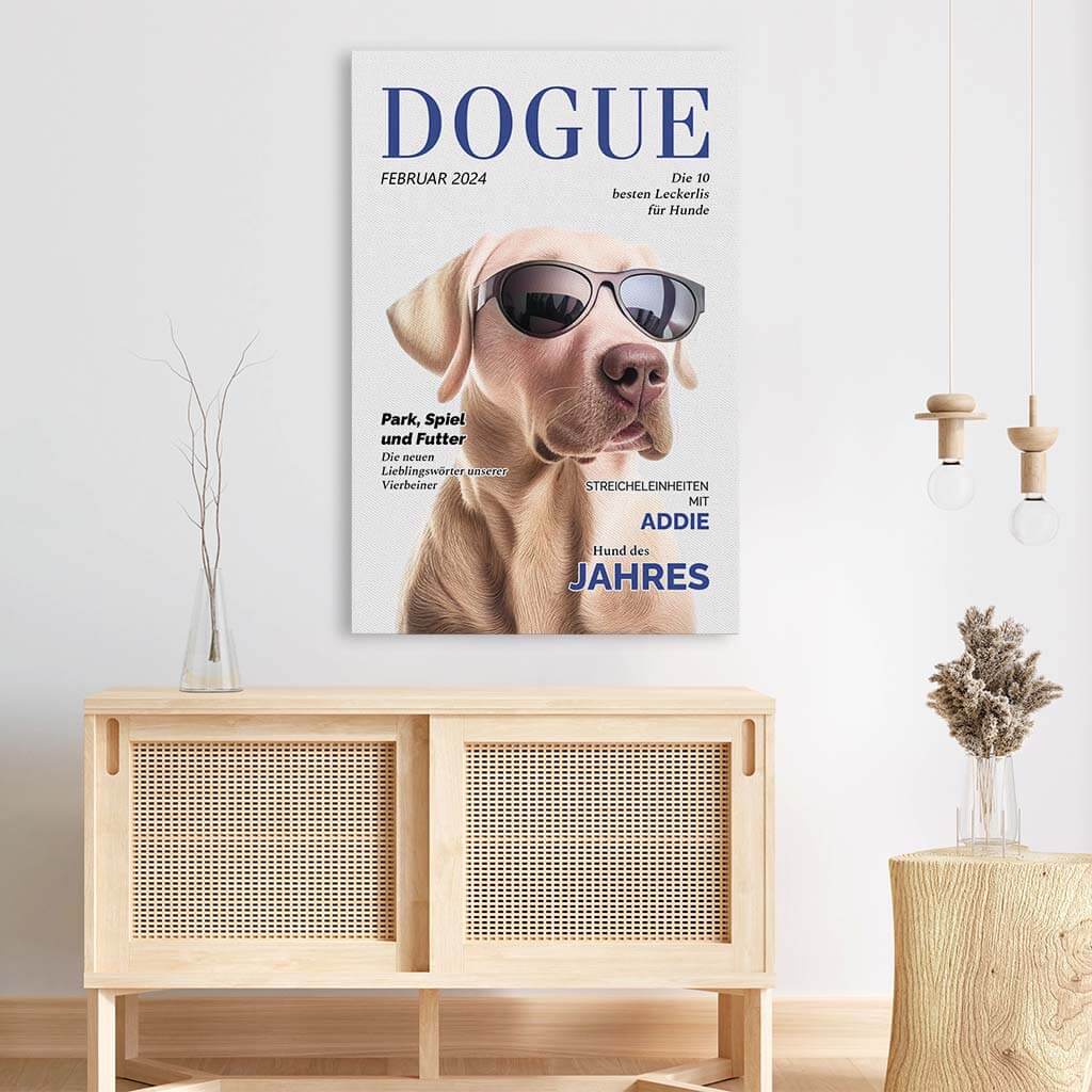 3326CGE3 dogue personalisierte leinwand mit foto fur hundebesitzer