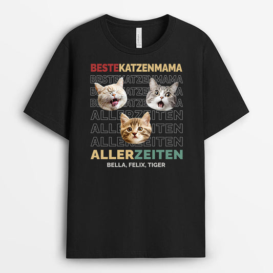 3329AGE1 bester katzenpapa beste katzenmama aller zeiten  personalisiertes t shirt fur katzenbesitzer