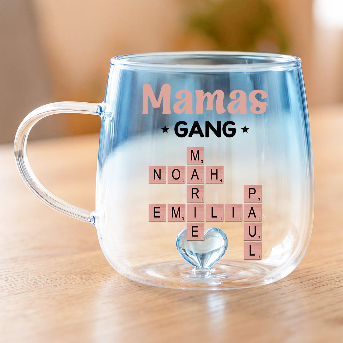 3402AGE2 mamas gang personalisierte kreuzwortratsel geschenke  glastasse mit farbverlauf mama oma papa opa 3402am8q5a