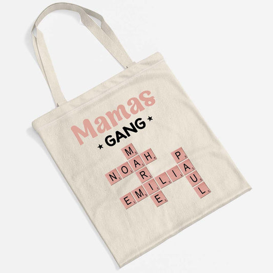 3402BGE2 mamas gang personalisiertes kreuzwortratsel geschenk  einkaufstasche papamama 3402b8q5a