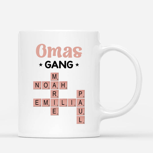 3402MGE1 omas mamas bande kreuzwortratsel  personalisierte tasse fur frauen