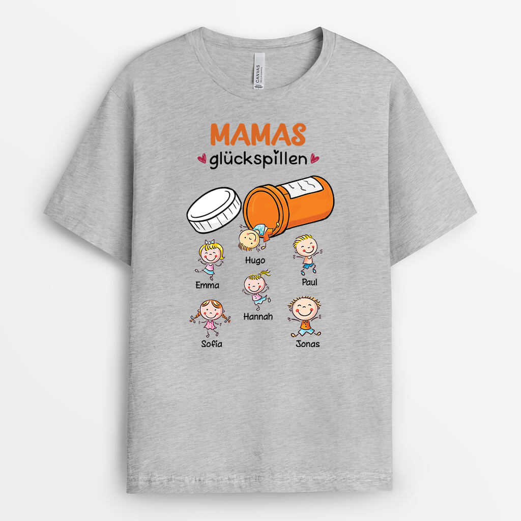 3453AGE2 opas gluckspillen  personalisiertes t shirt fur opas mit kinder cartoon