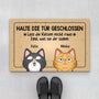 3485DGE1 halte die tur geschlossen lass die katzen nicht raus  lustige fussmatte fur katzenliebhaber personalisiert