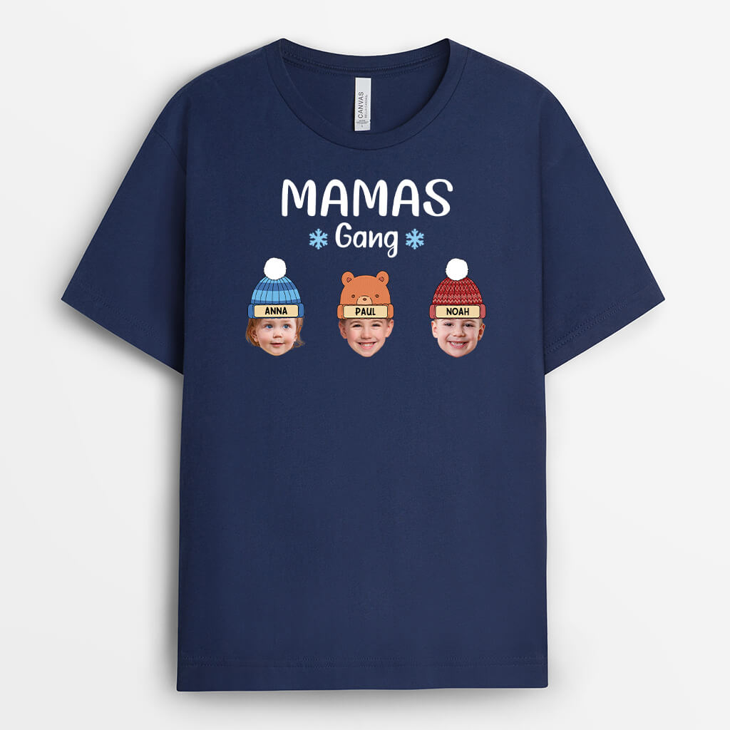 3545AGE2 opas papas bande beanies  personalisiertes t shirt fur manner mit foto
